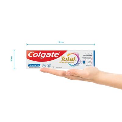 Creme Dental Colgate Total Whitening Anticárie Com Flúor 90g