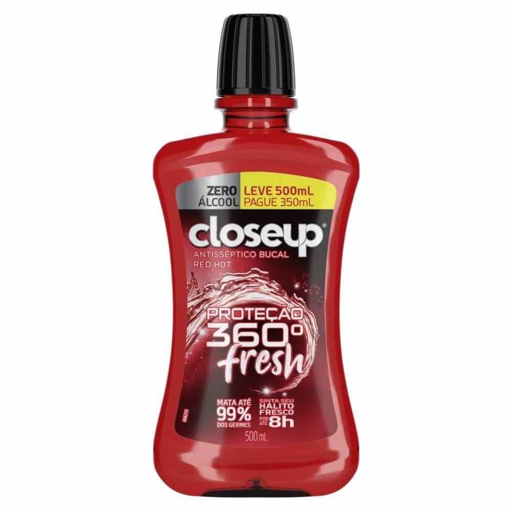 Antisséptico Bucal Closeup Red Hot Proteção 360 Fresh Sem Álcool 500ml - 2