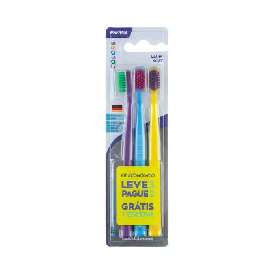 Escova Dental Panvel Oral Ultrasoft Fun Leve 3 Pague 2