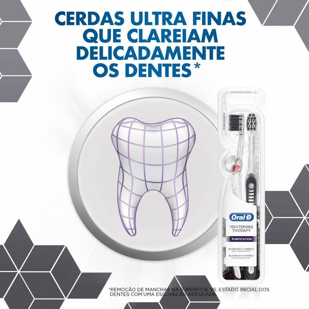 Kit Escova Dental Extra Macia Oral-b Whitening Therapy Purification - 2 Unidades - 8