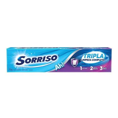 Creme Dental Sorriso Tripla Limpeza Completa 70g