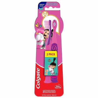 Kit Escova Dental Infantil Extra Macia Colgate Smiles Agnes E Fluffy De 2 À 5 Anos - 2 Unidades
