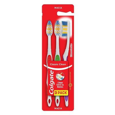 Escova Dental Colgate Classic Clean 3 Unidades