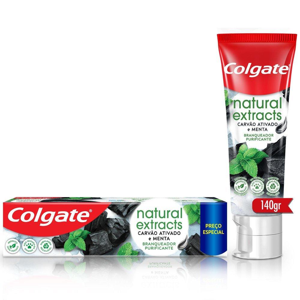 Creme Dental Colgate Natural Extracts Carvão Ativado E Menta 140g Preço Especial - 1
