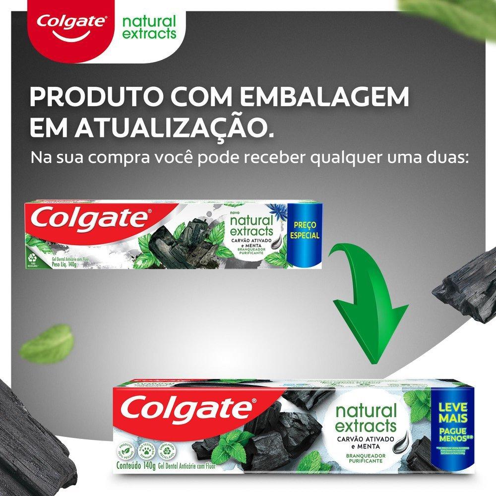 Creme Dental Colgate Natural Extracts Carvão Ativado E Menta 140g Preço Especial - 2