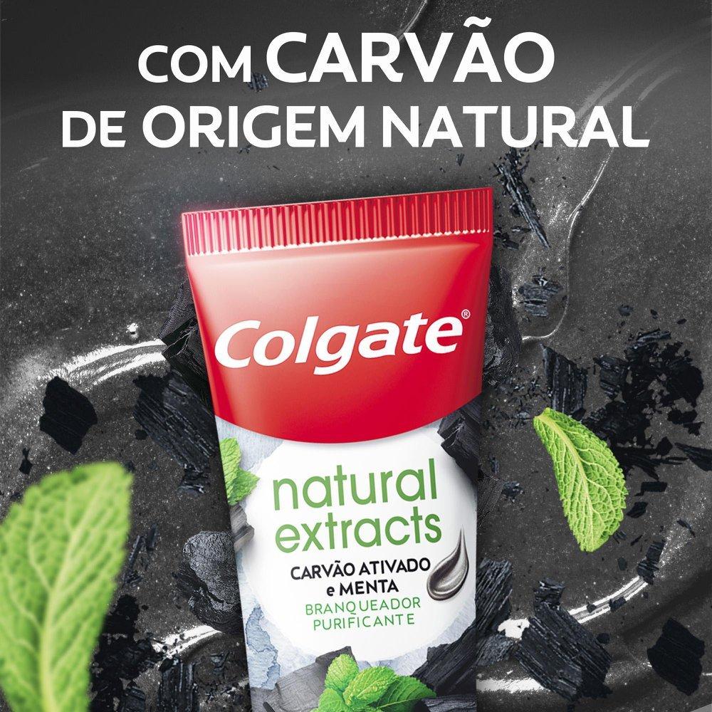 Creme Dental Colgate Natural Extracts Carvão Ativado E Menta 140g Preço Especial - 3