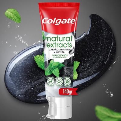 Creme Dental Colgate Natural Extracts Carvão Ativado E Menta 140g Preço Especial