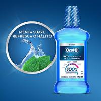 Enxaguante Bucal Oral B 100%, Sem Álcool Sabor Menta 500ml - 5