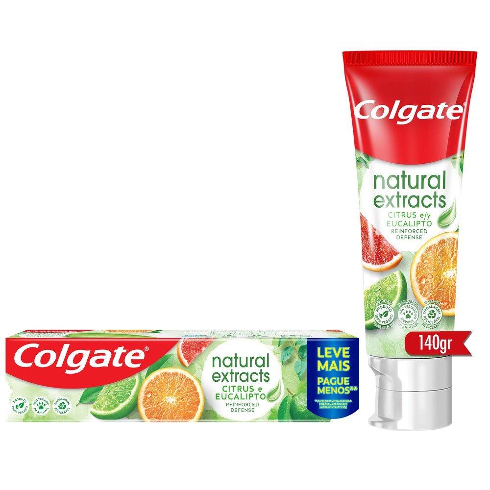 Creme Dental Colgate Natural Extracts Citrus E Eucalipto 140g - 5