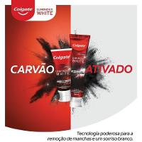Creme Dental Clareador Colgate Luminous White Carvão Ativado 140g