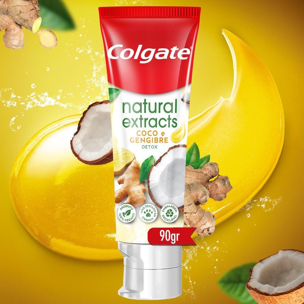 Creme Dental Colgate Natural Extracts Coco E Gengibre 90g - 4
