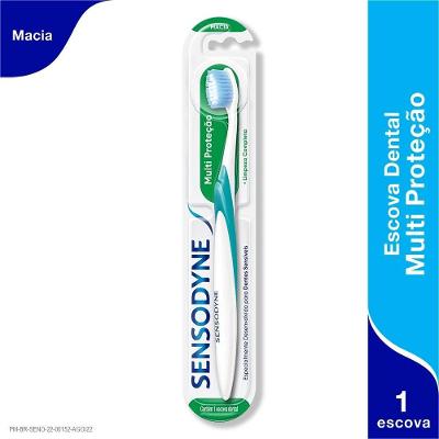 Escova De Dente Com Cerdas Macias Sensodyne Multiproteção Para Dentes Sensíveis