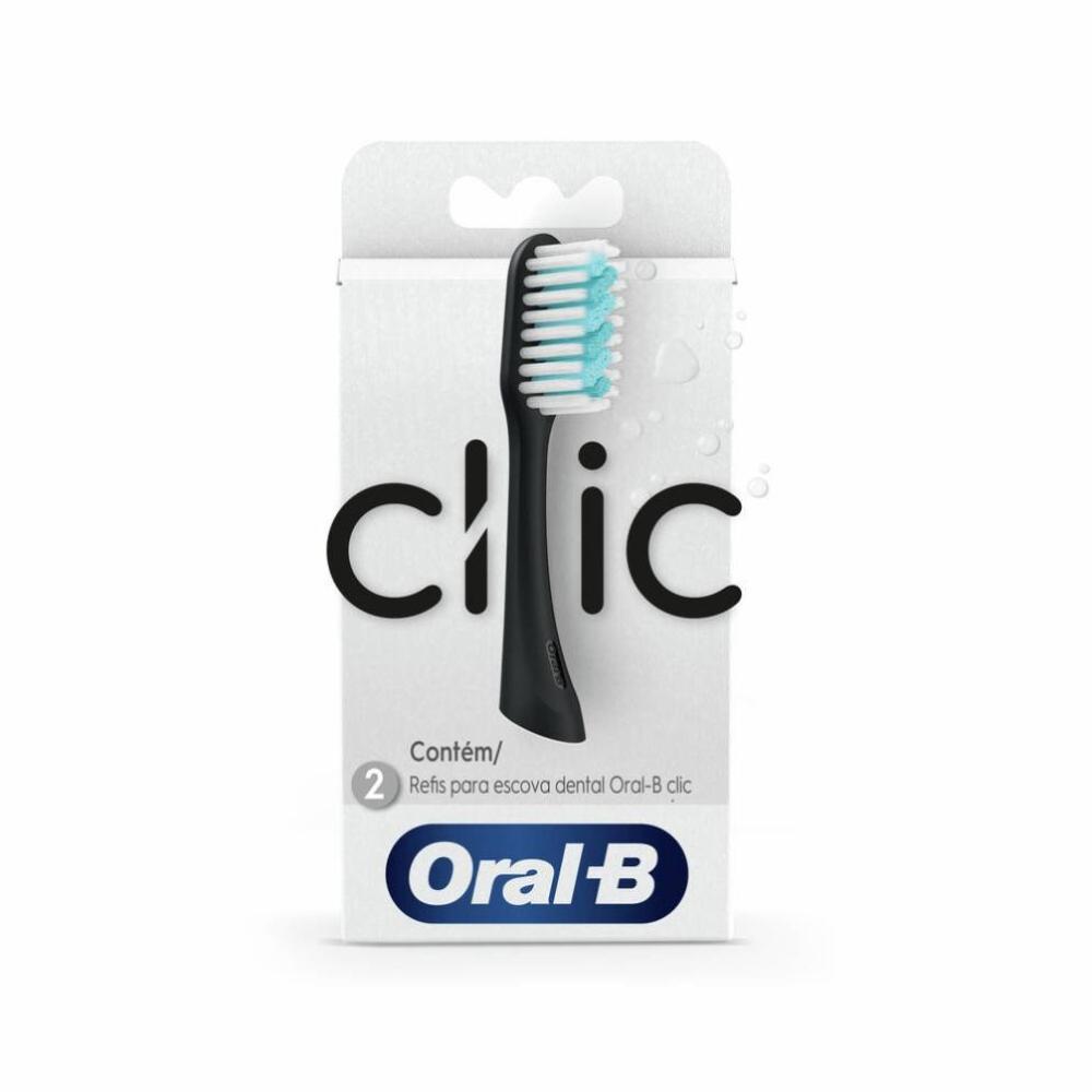 Refil Escova Dental Oral-b Clic Com 2 Unidades - 1