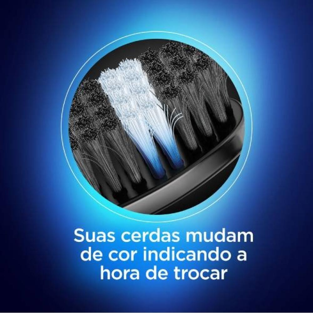 Kit Escova Dental Preta Oral-b Indicator Cerdas Inteligentes Com Carvão 3 Unidades - 8