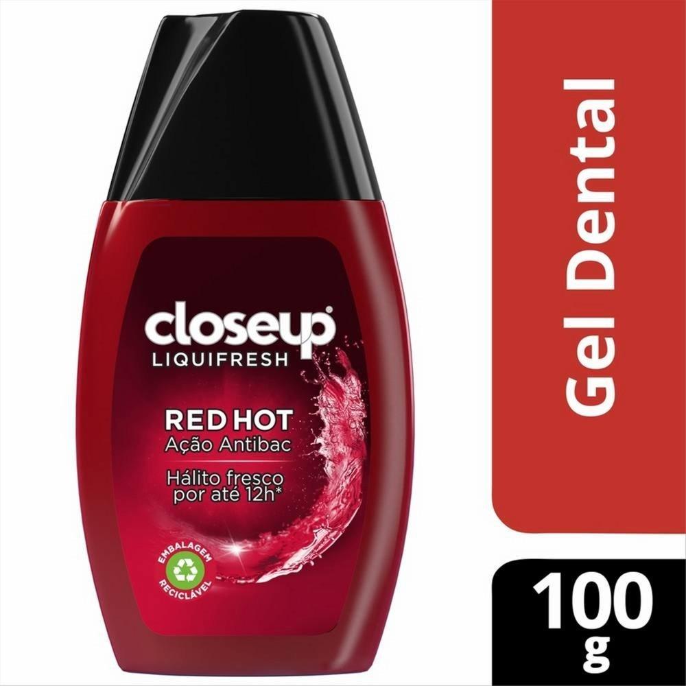Creme Dental Em Gel Closeup Liquifresh Red Hot 100g - 6