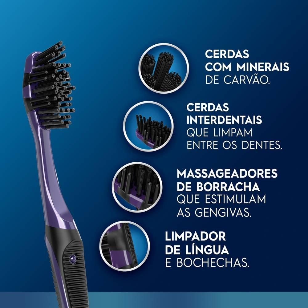 Kit Escova Dental Macia Oral-b 5 Ações Com Carvão Advanced - 2 Unidades - 2