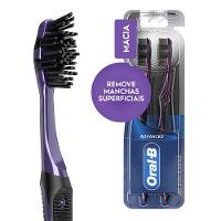 Kit Escova Dental Macia Oral-b 5 Ações Com Carvão Advanced - 2 Unidades - 1