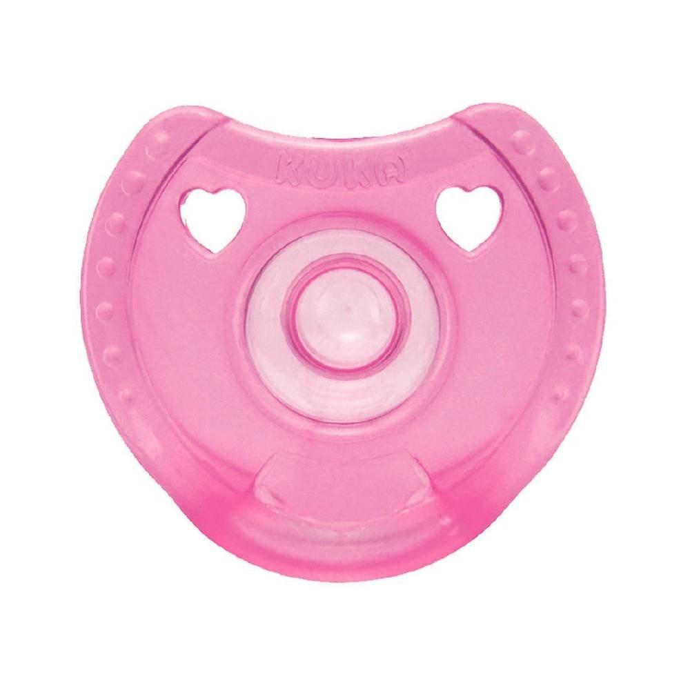 Chupeta Kuka Silicone Rosa 0 A 6 Meses Com 1 Unidade - 1