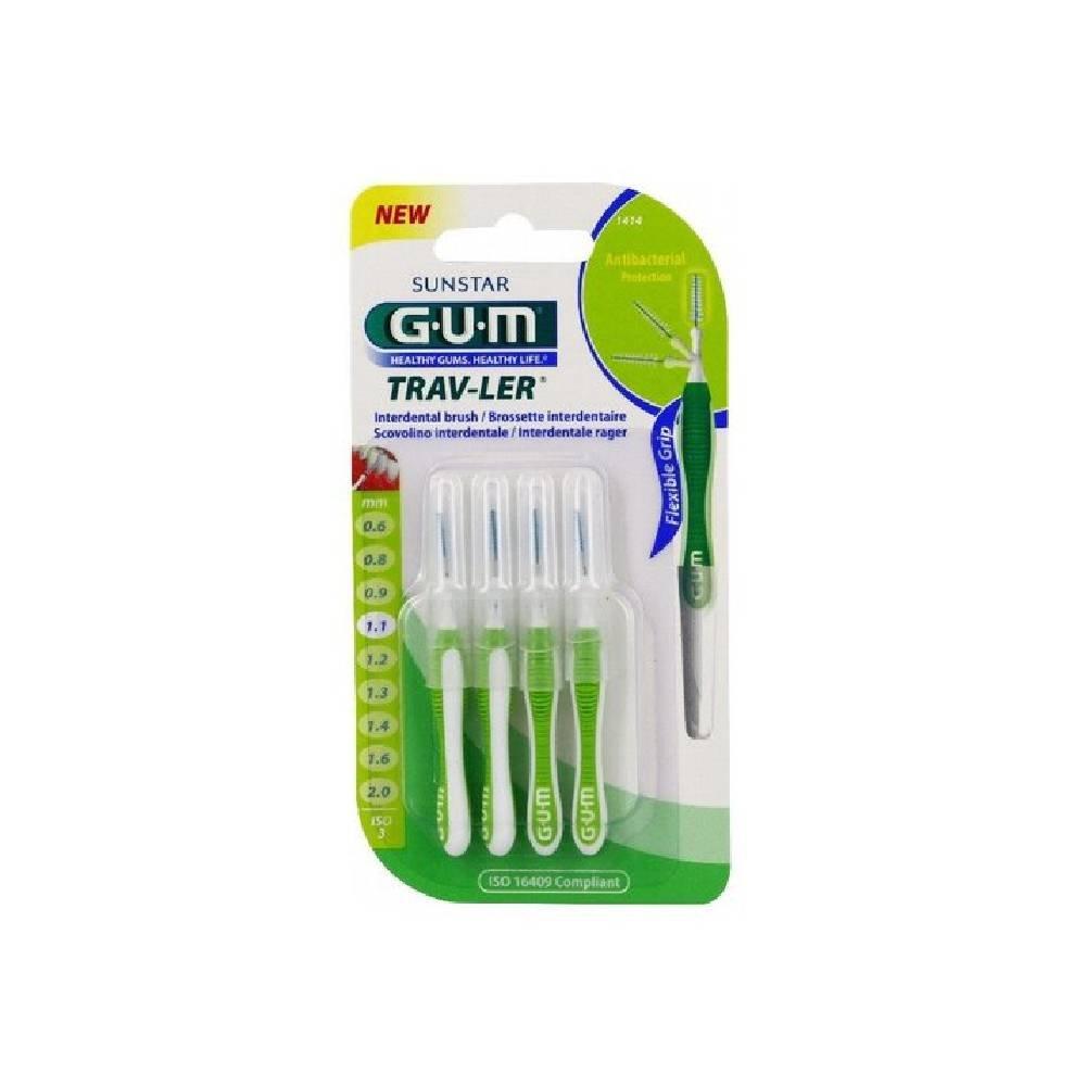 Escova Interdental Gum 1,1 Mm Com 4 Unidades - 1
