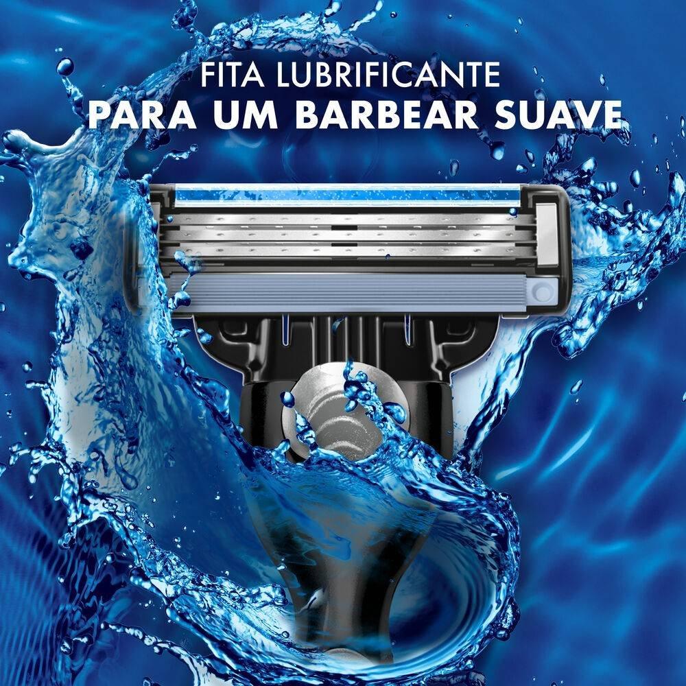 Kit Carga Para Aparelho De Barbear Gillette Mach3 12 Unidades Gratis Necessaire - 4