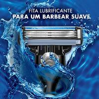 Kit Carga Para Aparelho De Barbear Gillette Mach3 12 Unidades Gratis Necessaire - 4