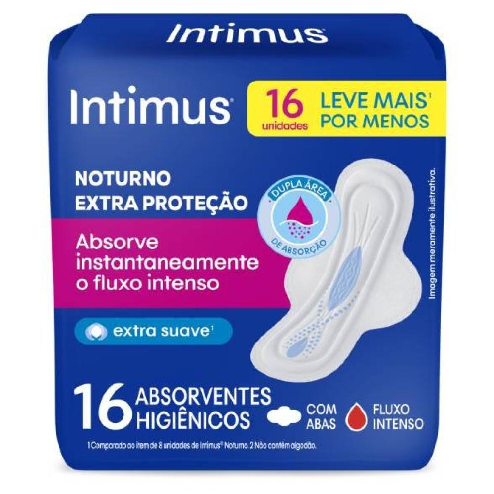 Absorvente Externo Intimus Noturno Suave Com Abas 16 Unidades - 1