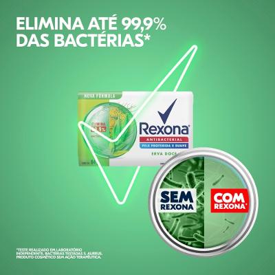 Sabonete Em Barra Rexona Antibacterial Erva-doce 84g