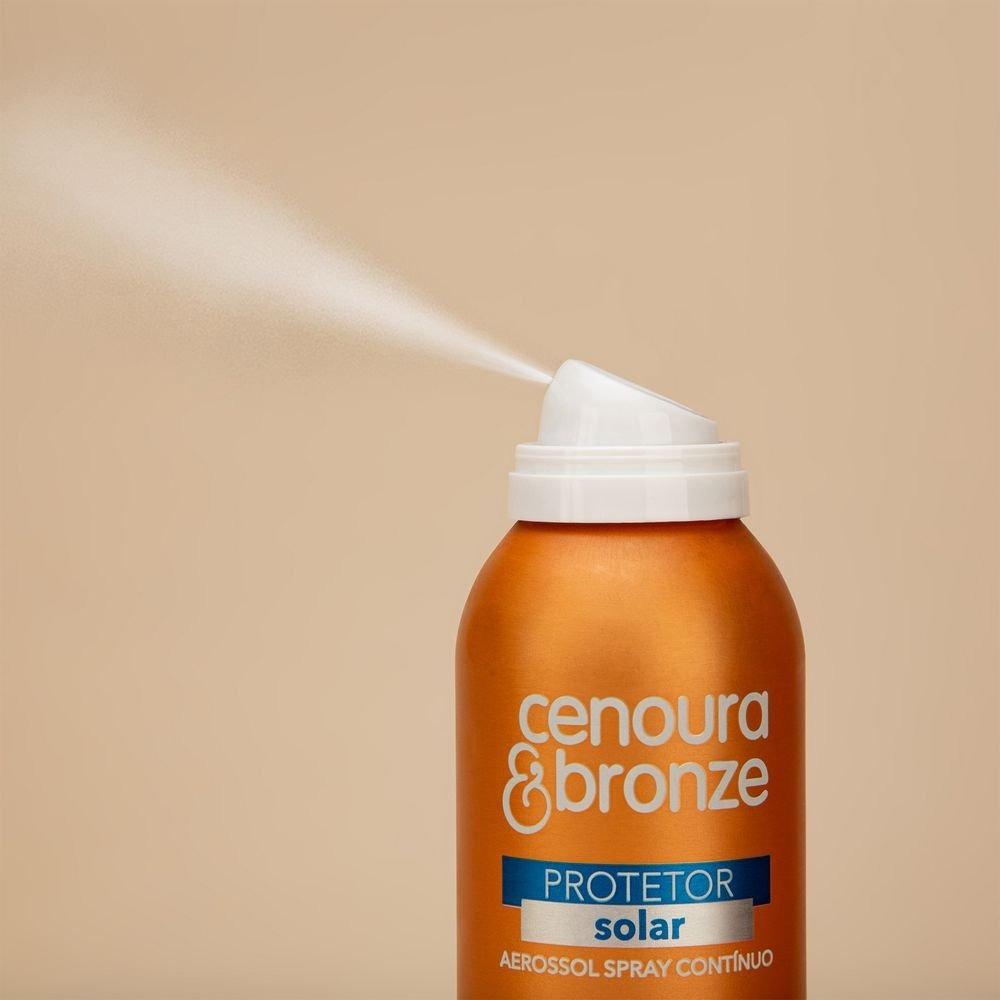 Protetor Solar Spray Aerosol Cenoura E Bronze Fps30 200ml - 3