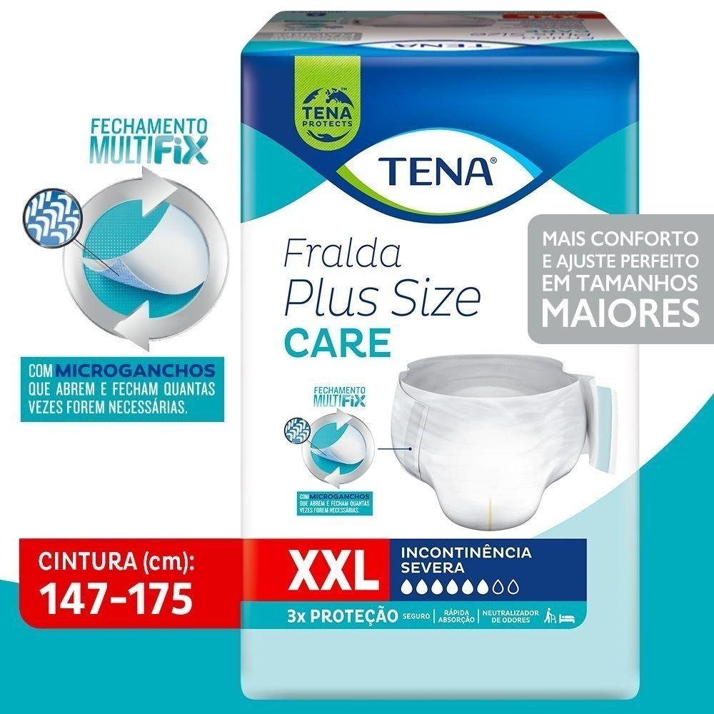 Fralda Geriátrica Tena Plus Size Care Xxl 8 Unidades - 2