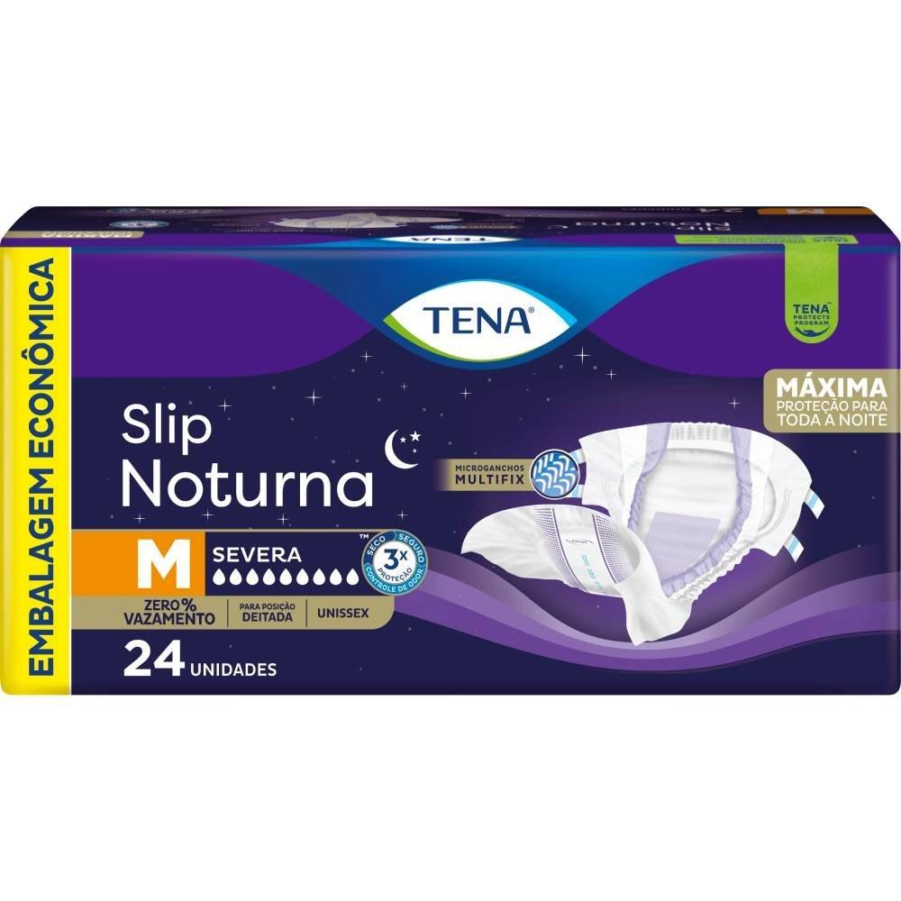 Fralda Geriátrica Tena Slip Noturno Embalagem Econômica M 24 Unidades - 1