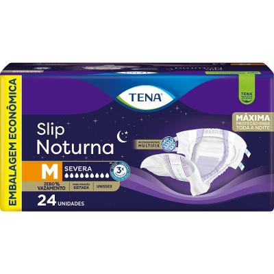 Fralda Geriátrica Tena Slip Noturno Embalagem Econômica M 24 Unidades