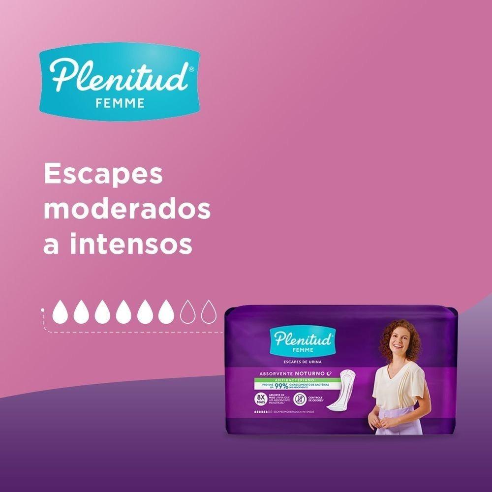 Absorvente Para Incontinência Plenitud Femme Noturno 8 Unidades - 2