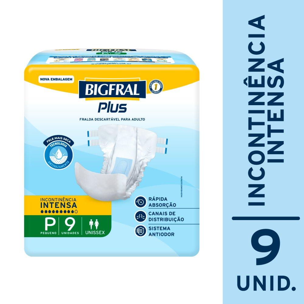 Fralda Adulto Bigfral Regular Plus P 9 Unidades - 1