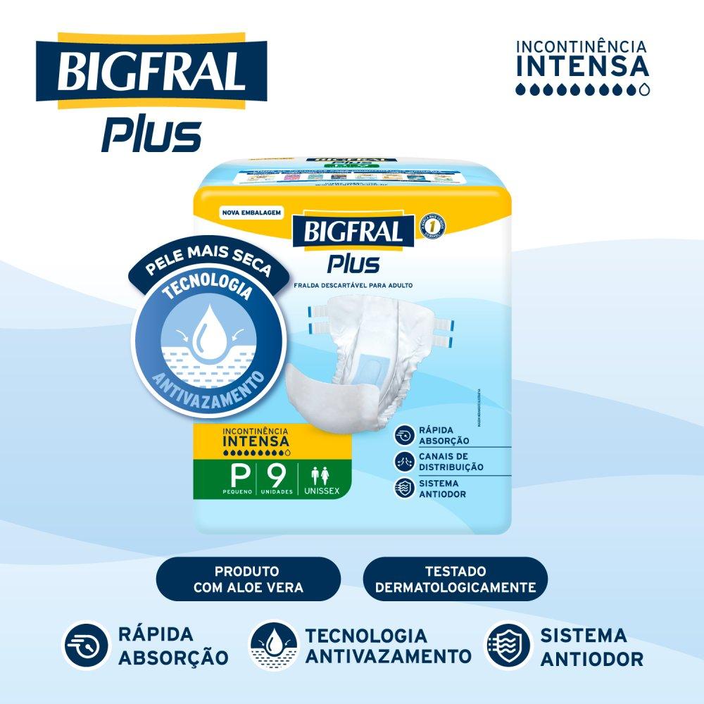Fralda Adulto Bigfral Regular Plus P 9 Unidades - 3