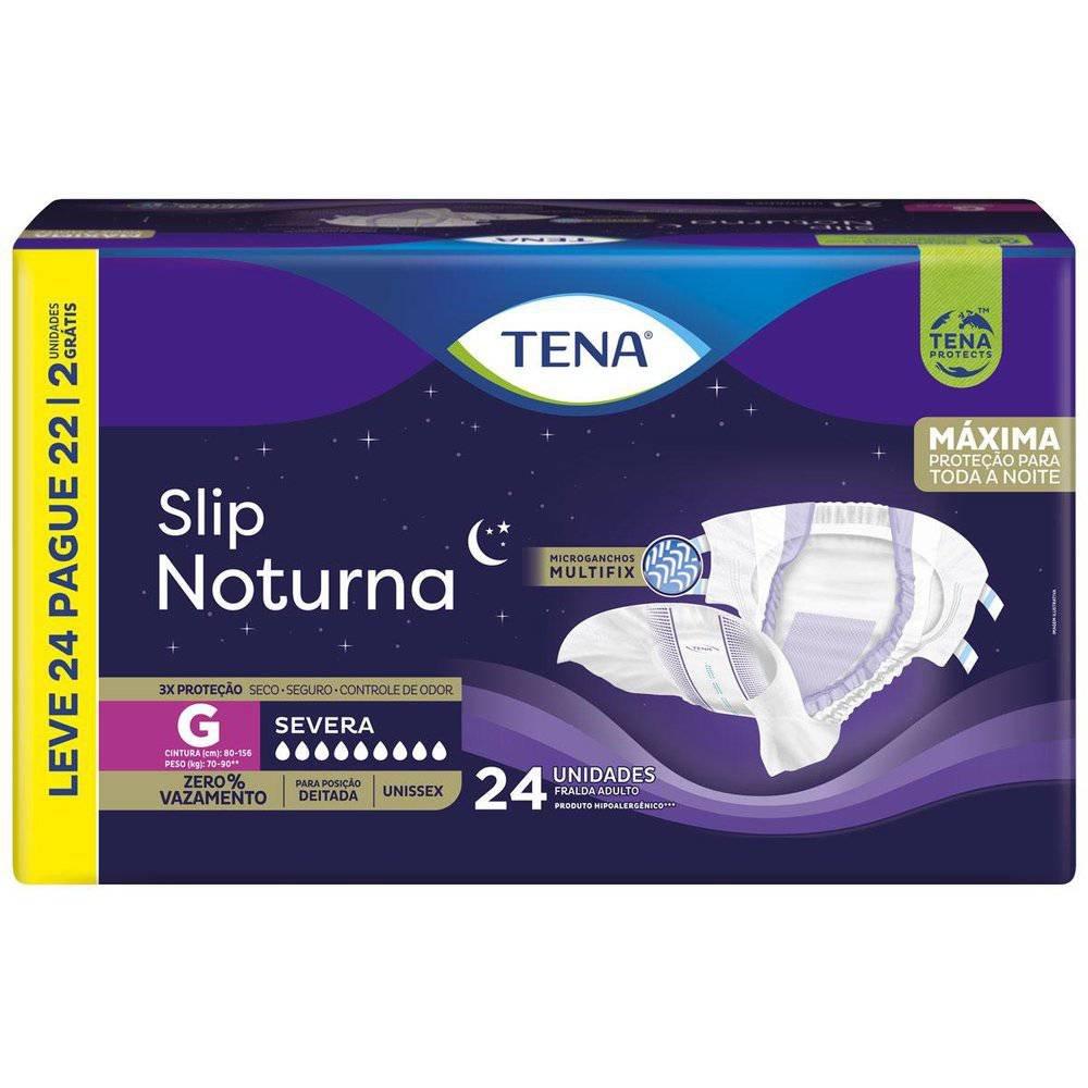 Fralda Geriátrica Tena Slip Noturno Embalagem Econômica G 24 Unidades - 2