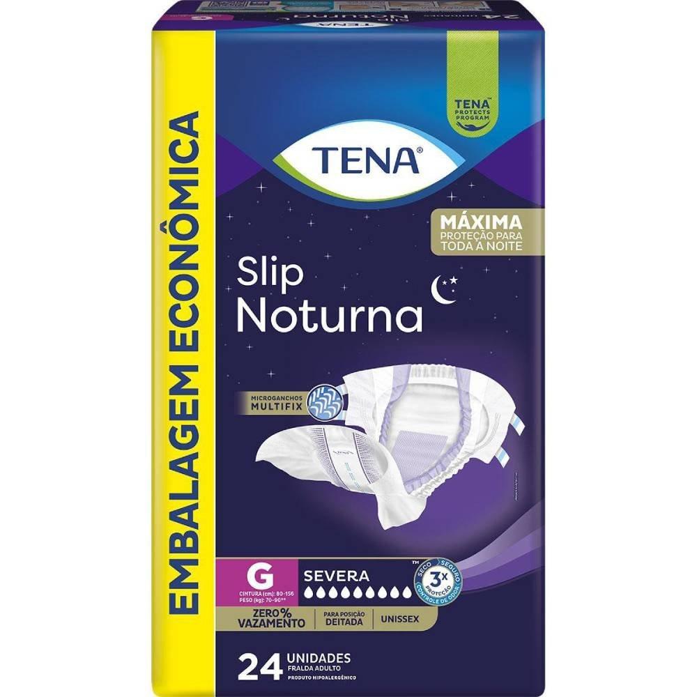 Fralda Geriátrica Tena Slip Noturno Embalagem Econômica G 24 Unidades - 10