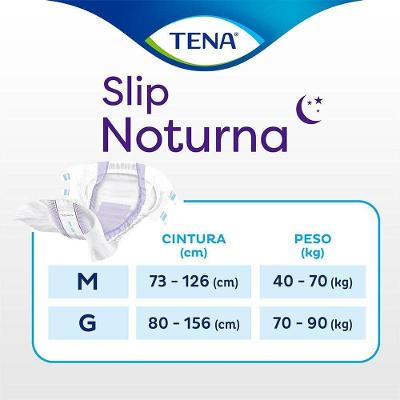 Fralda Geriátrica Tena Slip Noturno Embalagem Econômica G 24 Unidades