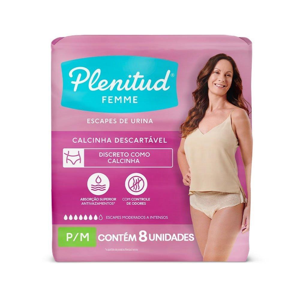 Roupa Íntima Feminina Plenitud Femme P/m Com 8 Unidades - 1