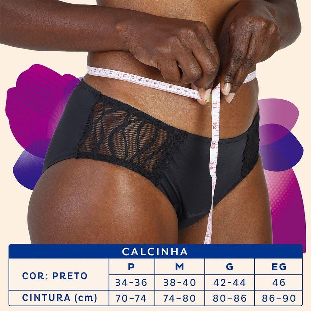 Calcinha Absorvente Lavável Tena Preta M - 5