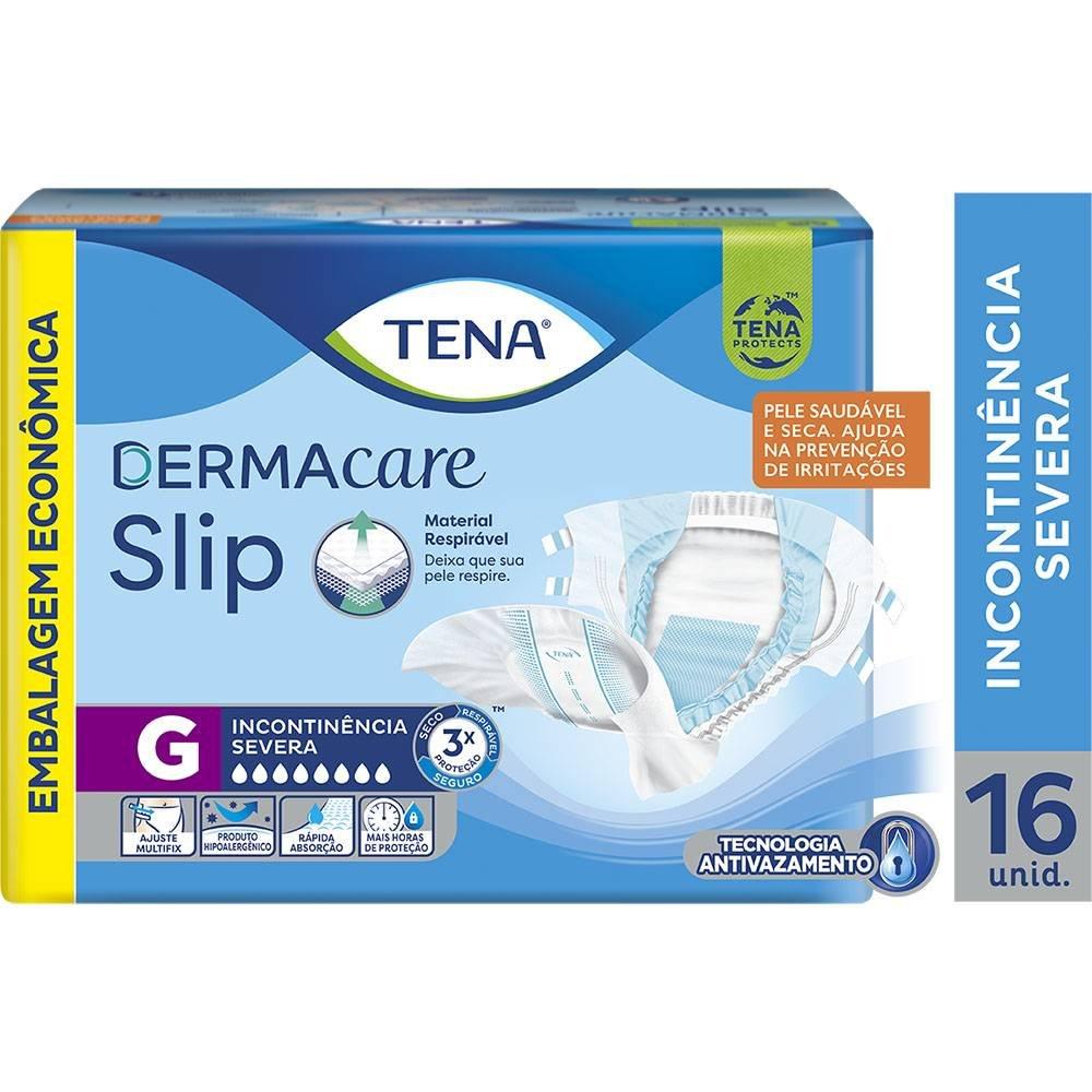 Fralda Geriátrica Tena Slip Dermacare G 16 Unidades - 1