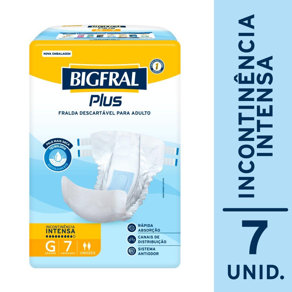 Fralda Adulto Bigfral Regular Plus G 7 Unidades - 2