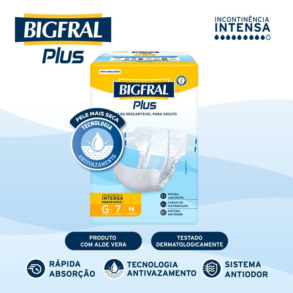 Fralda Adulto Bigfral Regular Plus G 7 Unidades - 4