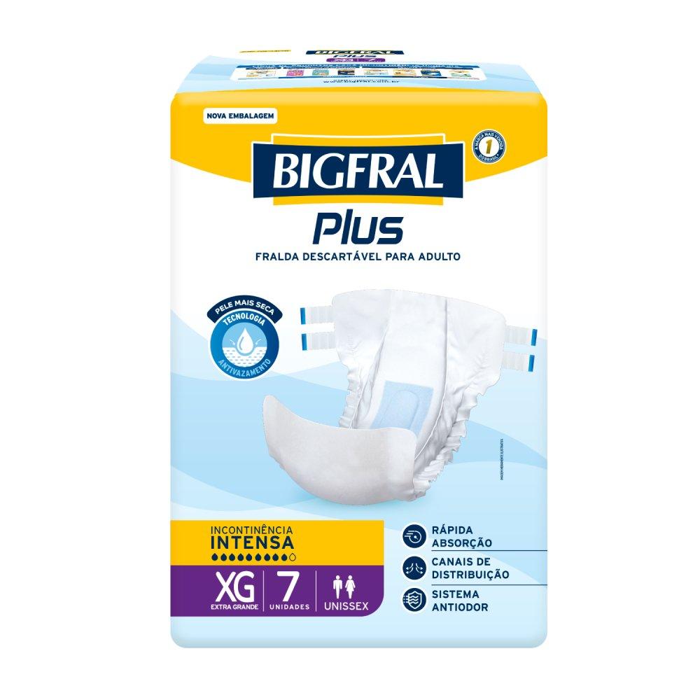 Fralda Adulto Bigfral Regular Plus Xg 7 Unidades - 2