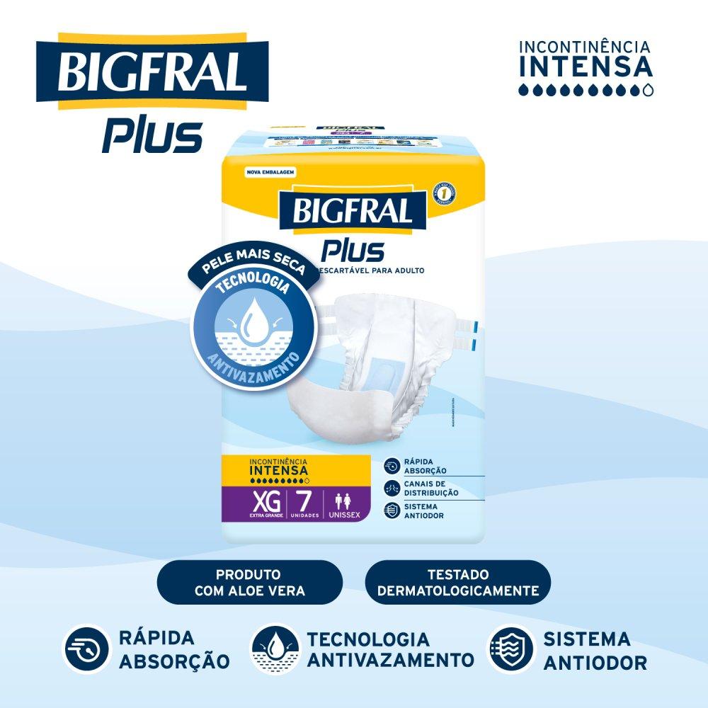 Fralda Adulto Bigfral Regular Plus Xg 7 Unidades - 3
