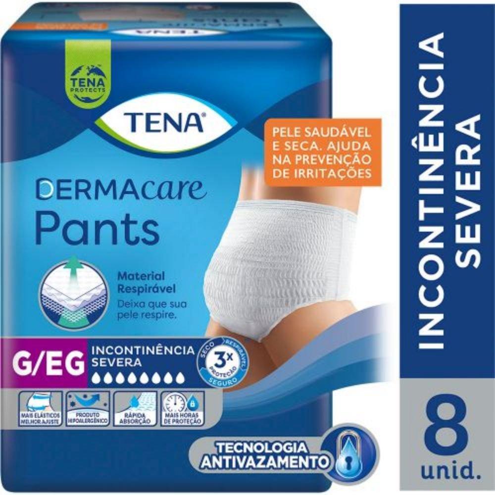 Roupa Íntima Tena Pants Slip Dermacare G/eg 8 Unidades - 1