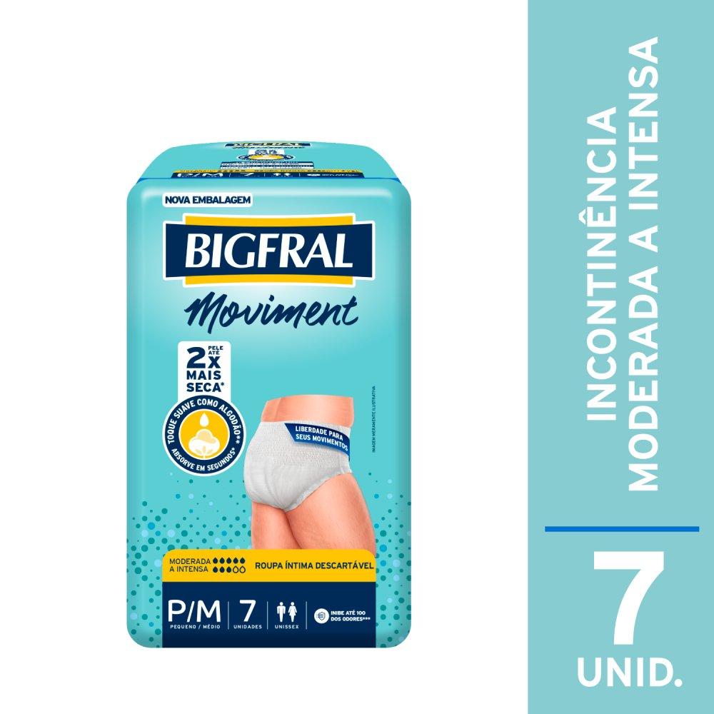 Roupa Íntima Bigfral Moviment P/m 7 Unidades - 1