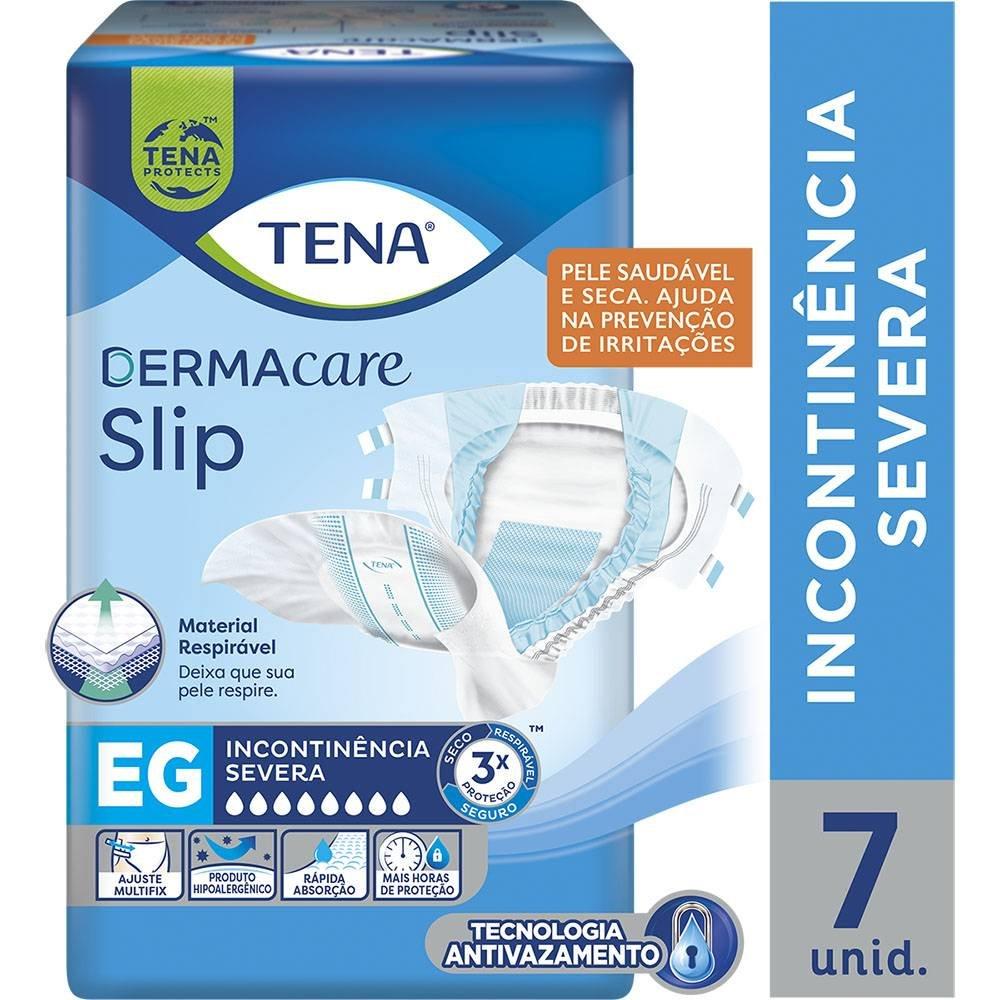 Fralda Geriátrica Tena Slip Dermacare Eg 7 Unidades - 1