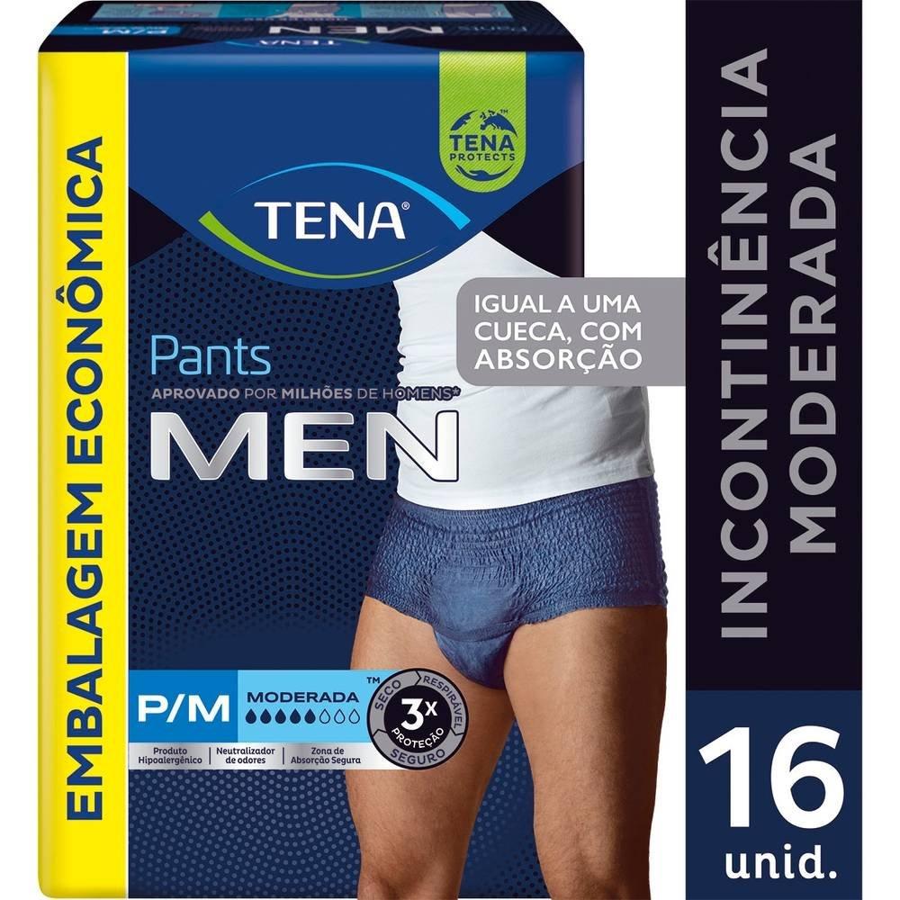 Roupa Intima Tena Pants Men P/m 16 Unidades - 1