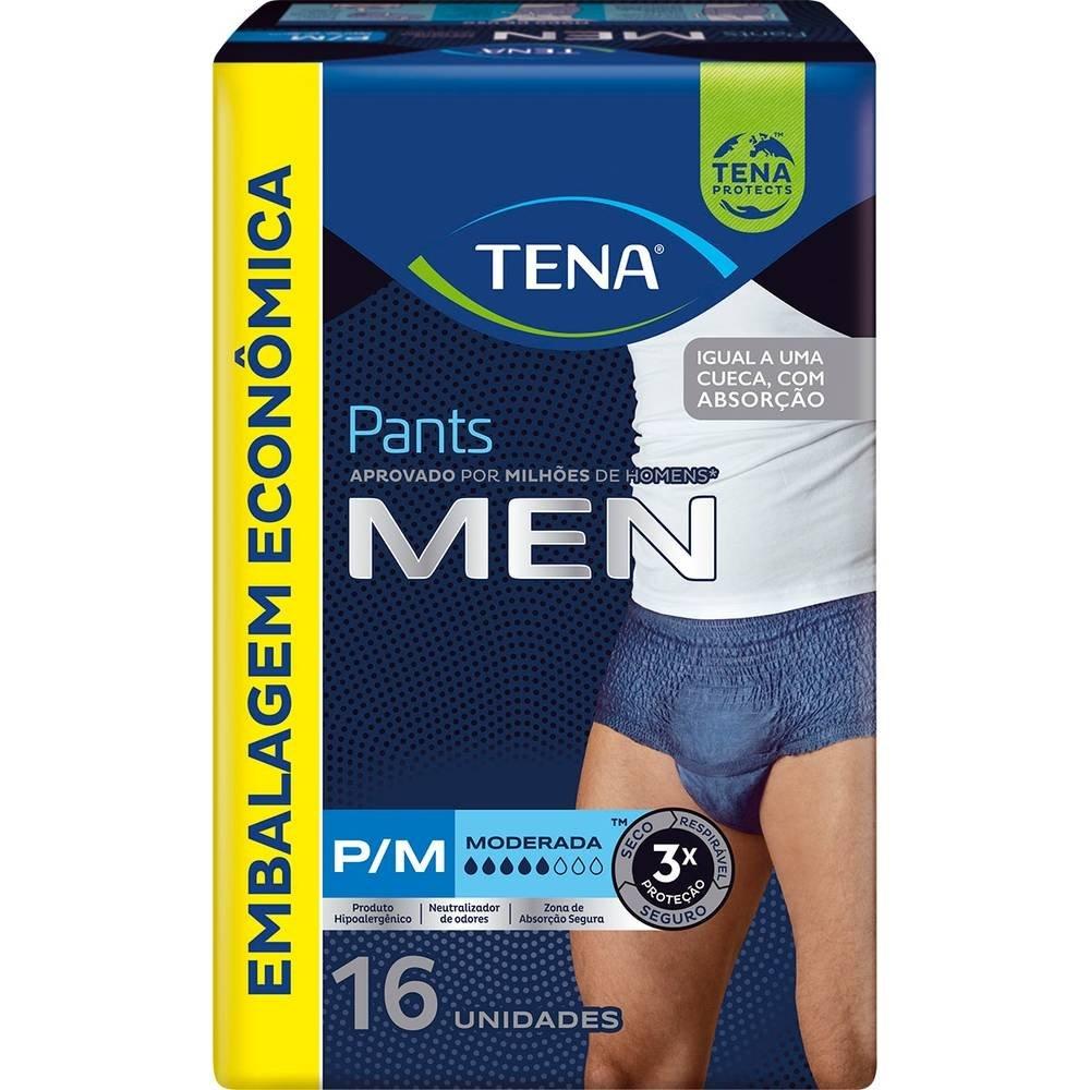 Roupa Intima Tena Pants Men P/m 16 Unidades - 2