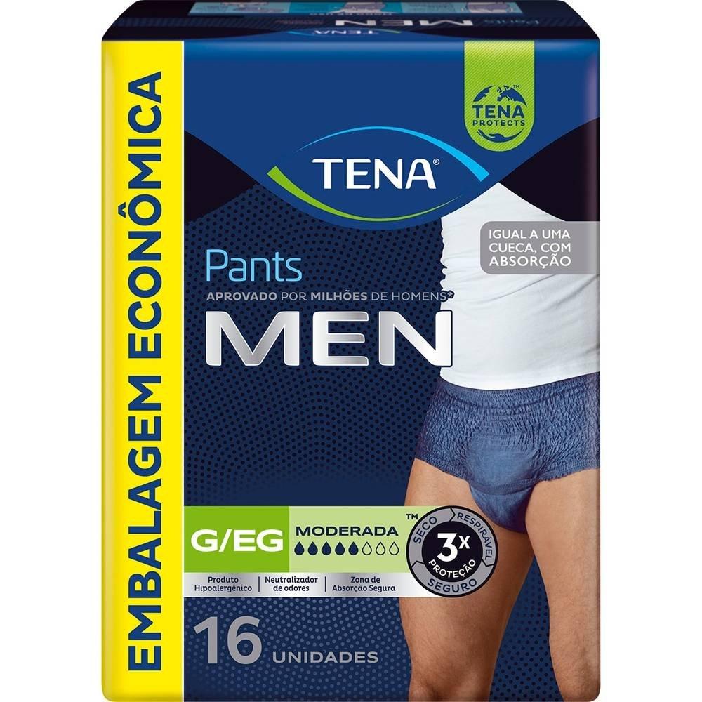 Roupa Intima Tena Pants Men G/eg 16 Unidades - 2